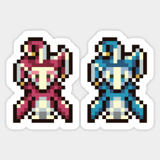 Jesters Of The Moon: Zorn And Thorn Pixel Art Sticker